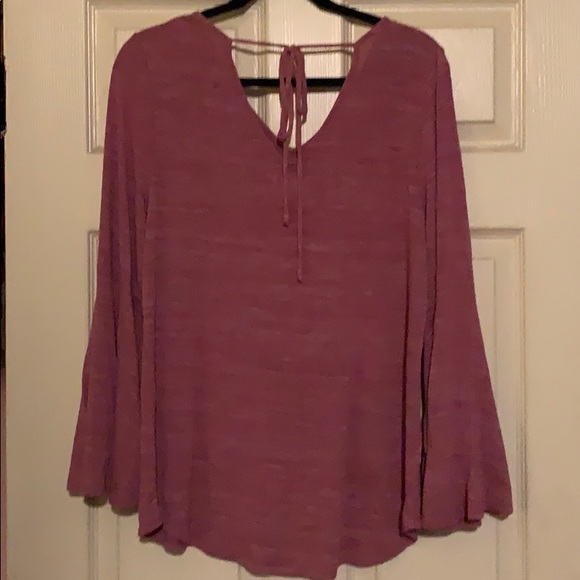 ⚜️ wine LOFT Bell-sleeved, tunic - Picture 2 of 4